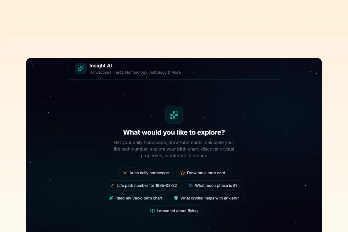 AI astrology chatbot template with MCP integration, horoscope, birth chart, Vedic astrology, tarot, and numerology powered by RoxyAPI
